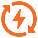 Energy data recovery service icon for utilities and grid systems