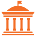 Government data recovery service icon for city and county services