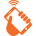 Telecom data recovery company icon for network infrastructure